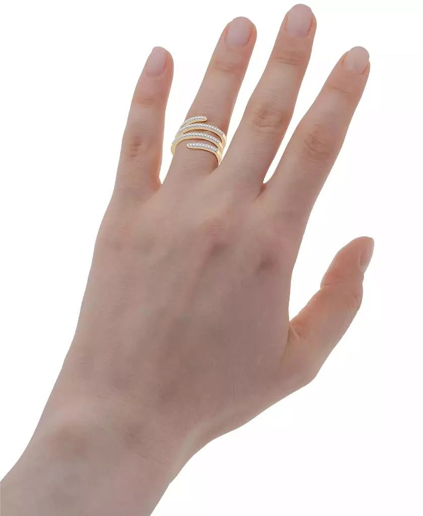 商品Wrapped|Spiral Diamond Ring (1/4 ct. t.w.) in 10K Yellow Gold, Created for Macy's,价格¥22041,第4张图片详细描述