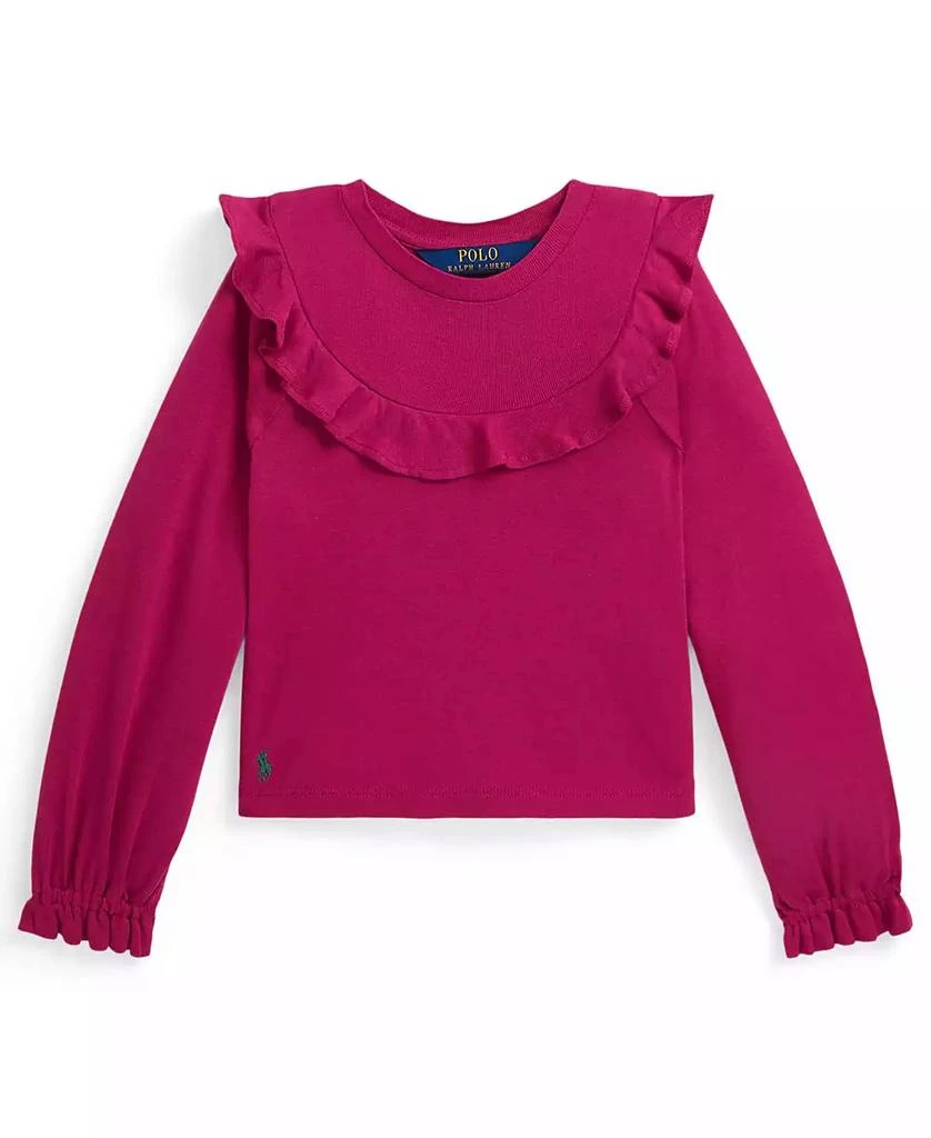 商品Ralph Lauren|Girls 2T-6X Long Sleeve Top,价格¥233,第4张图片详细描述