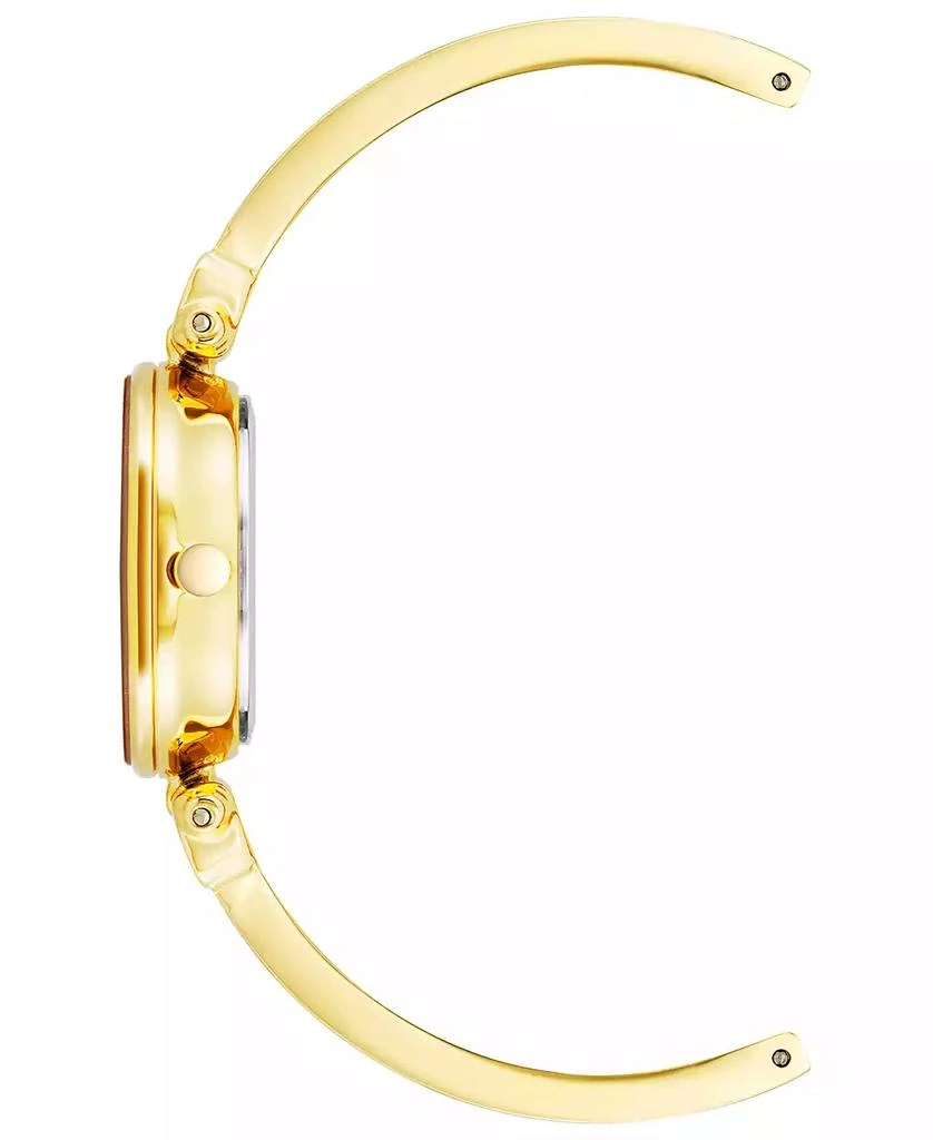 商品Anne Klein|Women's Gold-Tone Alloy with Red Enamel Bangle Watch 34mm,价格¥337,第2张图片详细描述