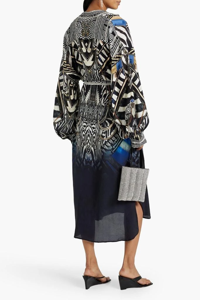 商品Camilla|Embellished printed silk-chiffon midi dress,价格¥1510,第3张图片详细描述