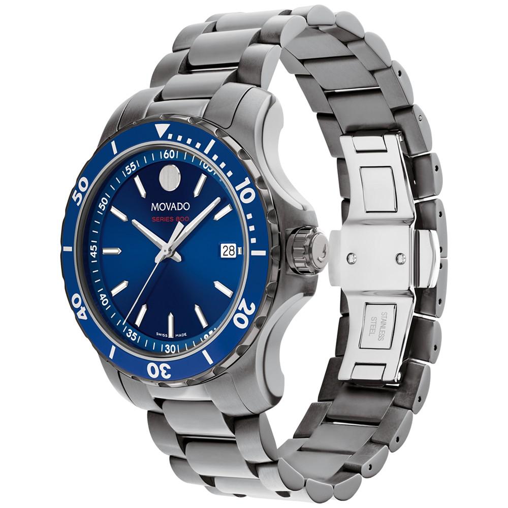 Series 800 Men's Swiss Grey PVD Stainless Steel Bracelet Watch 40mm商品第2张图片规格展示