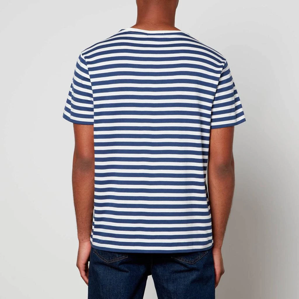 商品Ralph Lauren|Polo Ralph Lauren Men's Custom Slim Fit Jersey Striped T-Shirt - Light Navy/White,价格¥459,第2张图片详细描述