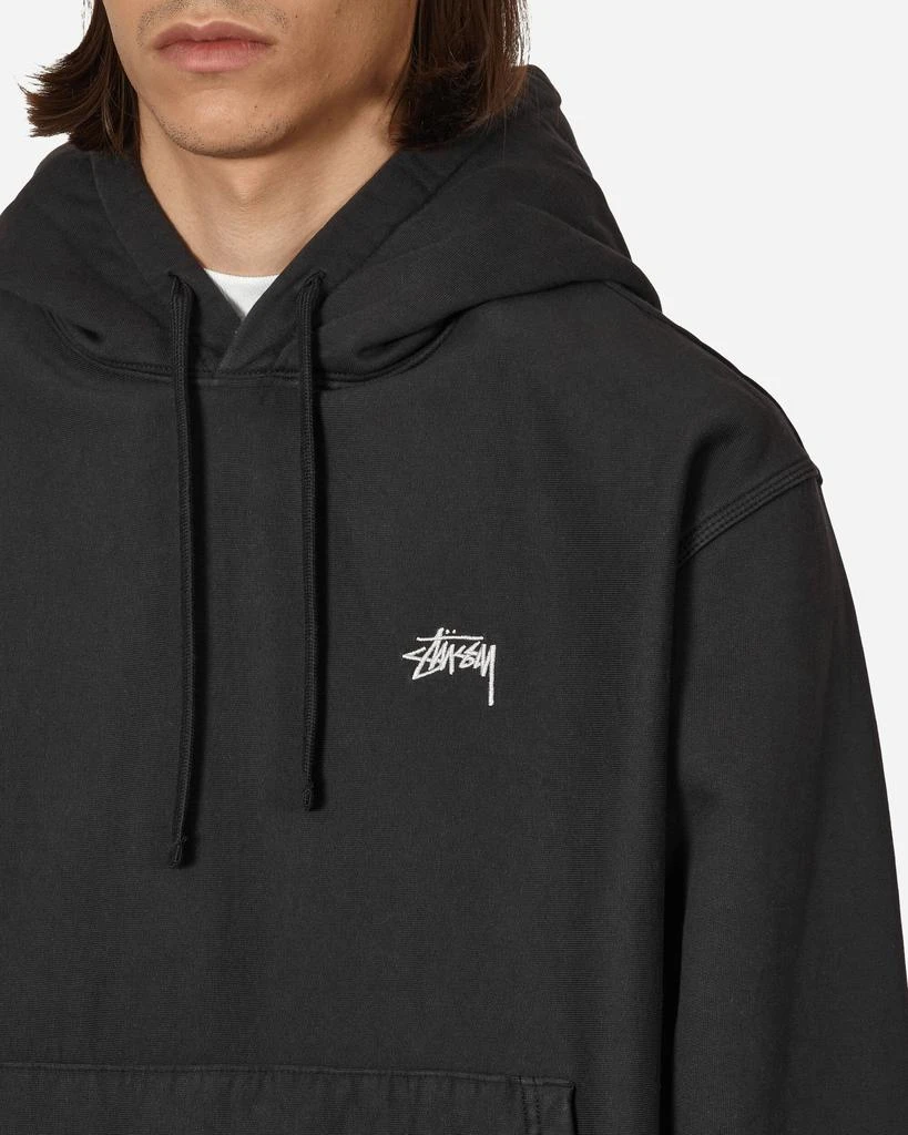 商品STUSSY|Stock Logo Hooded Sweatshirt Black,价格¥862,第5张图片详细描述