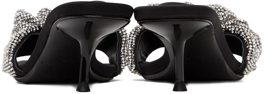 商品Alexander Wang|Black Scrunchie Jessie Heeled Sandals,价格¥6202,第4张图片详细描述