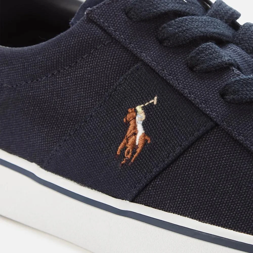 商品Ralph Lauren|Polo Ralph Lauren Men's Sayer Canvas Low Top Trainers,价格¥480,第4张图片详细描述