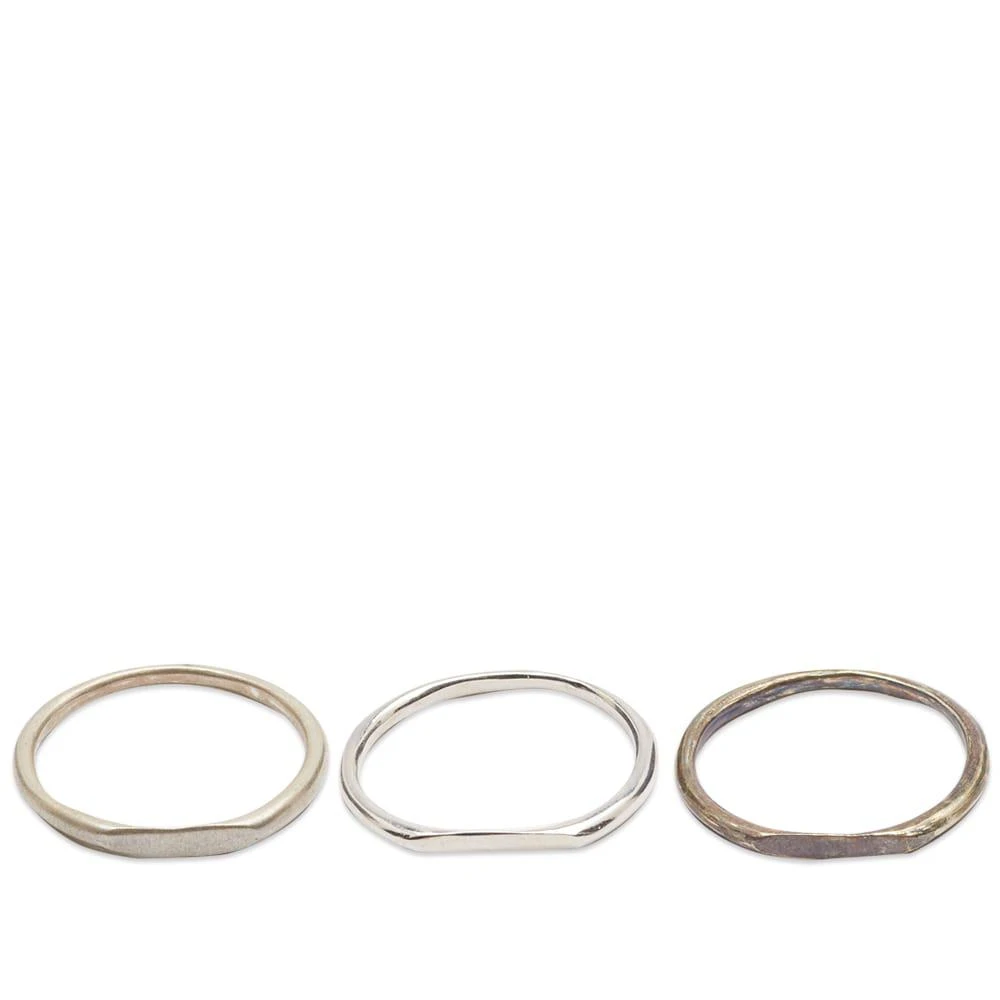 商品Pearls Before Swine|Pearls Before Swine Polished Spliced Band Set of Rings,价格¥1272,第1张图片