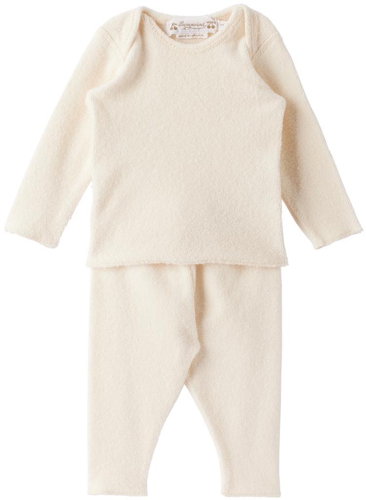 商品Bonpoint|Baby Off-White Timi Long Sleeve T-Shirt & Leggings,价格¥598,第1张图片