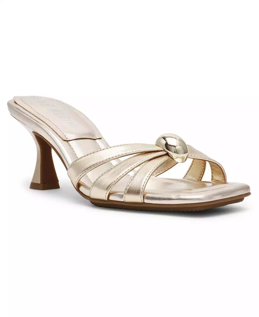 Jonelle Damen-Sandalen, cremefarben, eckige Zehenpartie, Kitten Heel, HAWK1527 image 2
