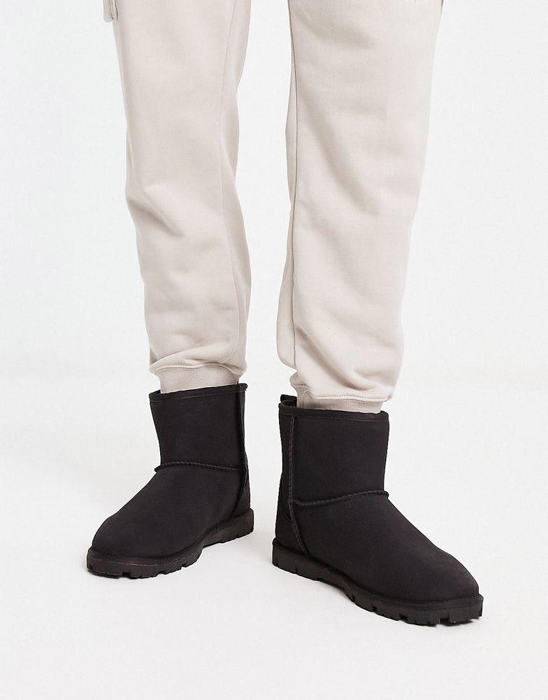 ASOS DESIGN slippers boot in black商品第4张图片规格展示