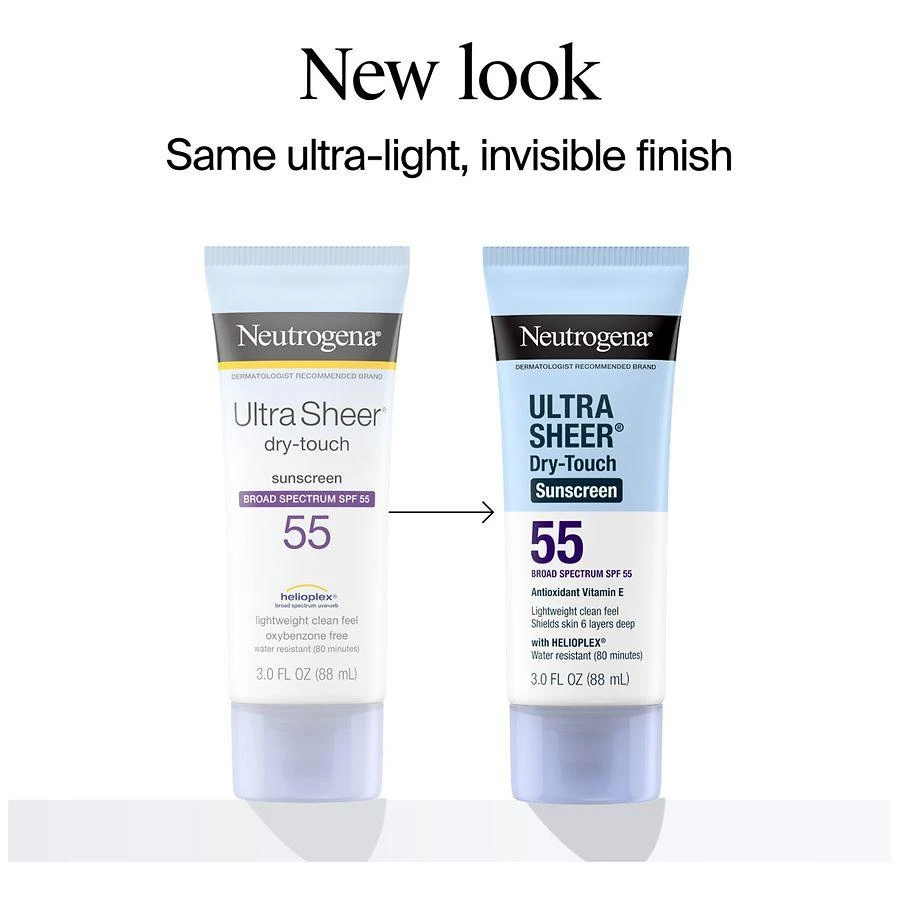 商品Neutrogena|Ultra Sheer Dry-Touch SPF 55 Sunscreen Lotion,价格¥111,第2张图片详细描述