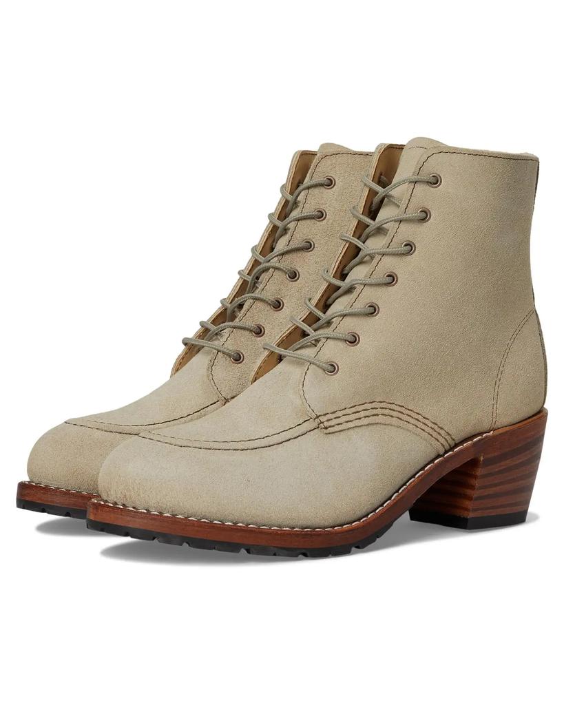 Bottes Red Wing Heritage Clara 3406 pour femmes, en cuir marron, à lacets et talon bloc image 2