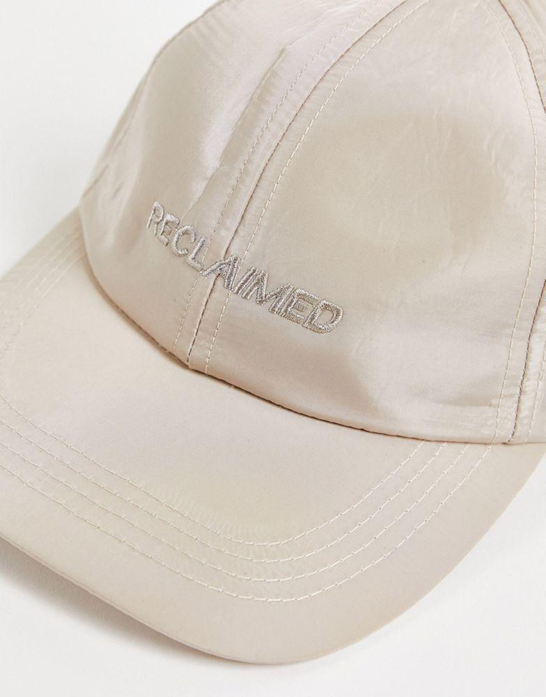 Reclaimed Vintage inspired unisex 5 panel cap in stone nylon商品第2张图片规格展示