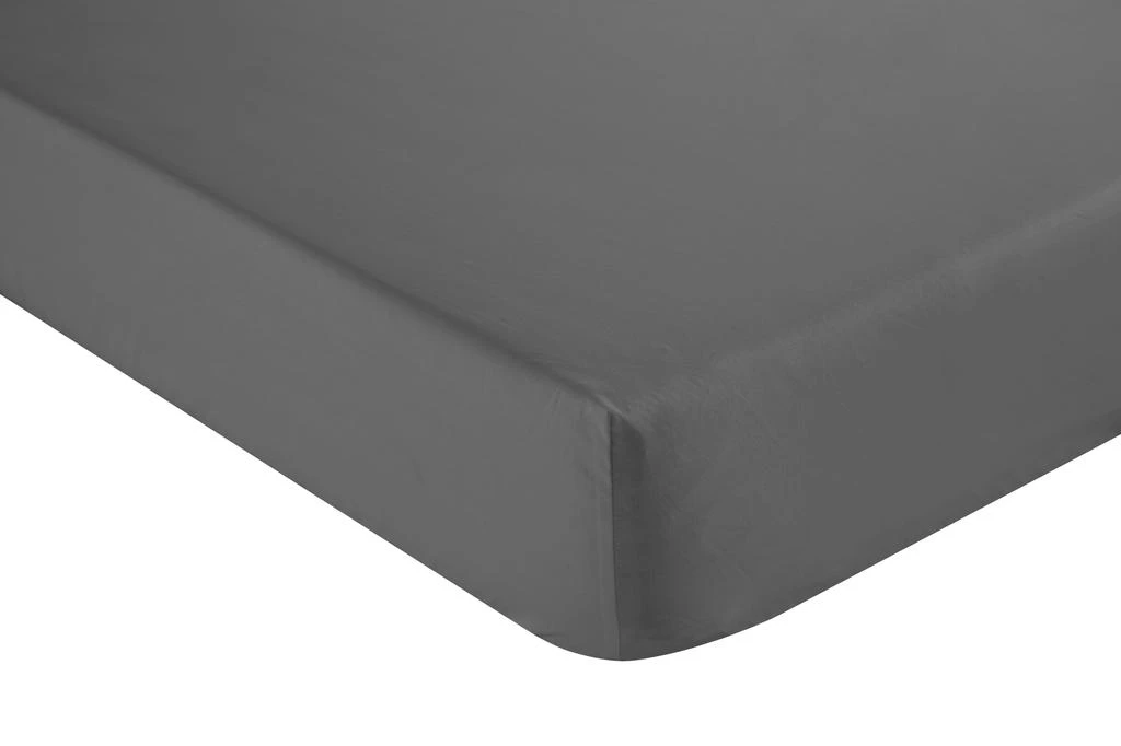 商品Christy|Easy care percale double fitted sheet charcoal,价格¥126,第1张图片