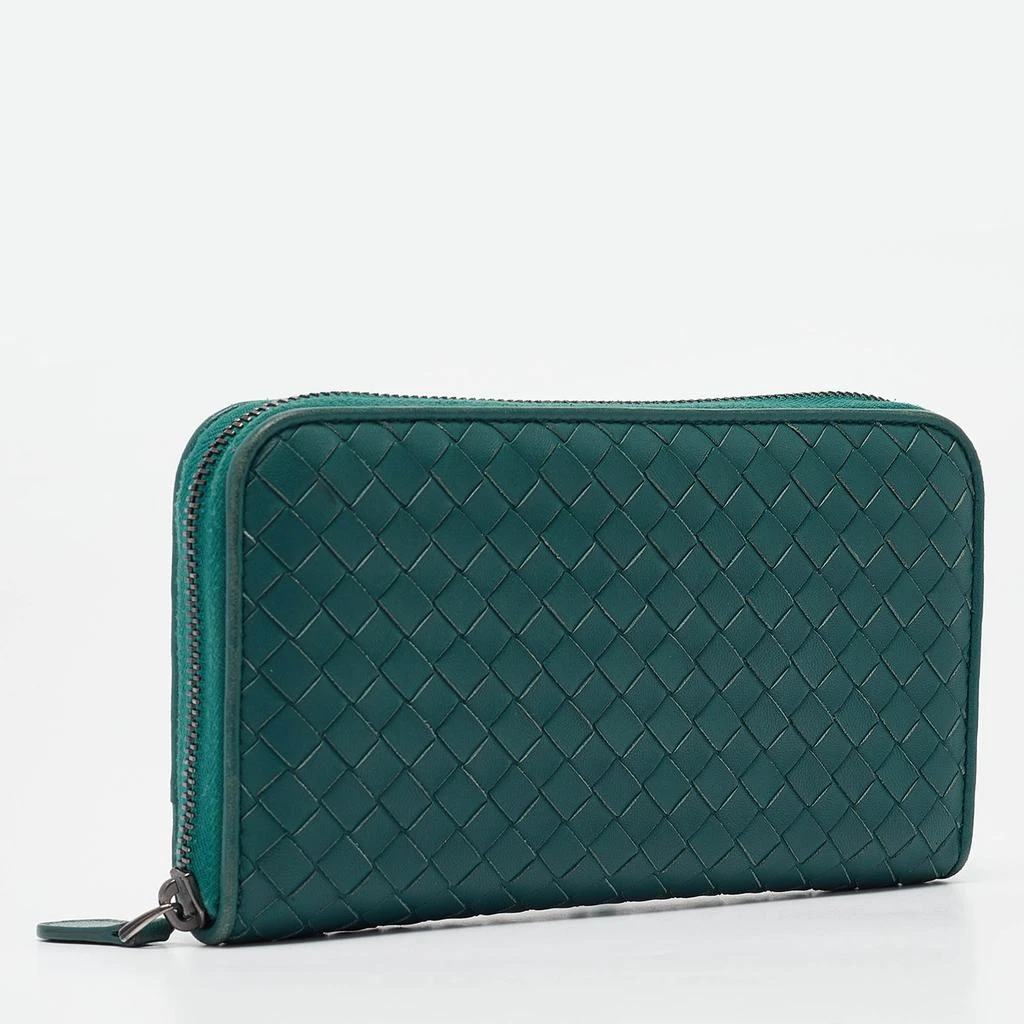 商品[二手商品] Bottega Veneta|Bottega Veneta Dark Green Intrecciato Leather Continental Wallet,价格¥1656,第4张图片详细描述