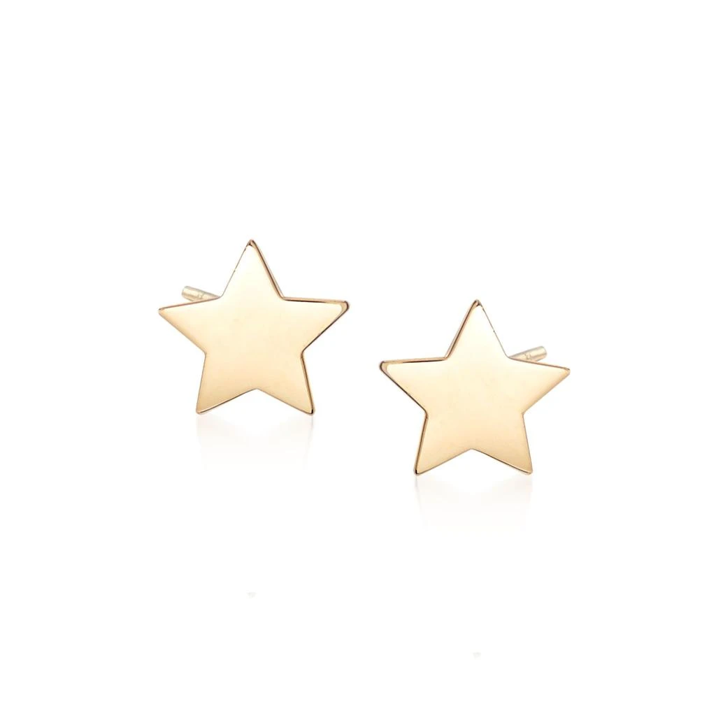 商品Ross-Simons|18kt Yellow Gold Star Stud Earrings,价格¥783,第1张图片
