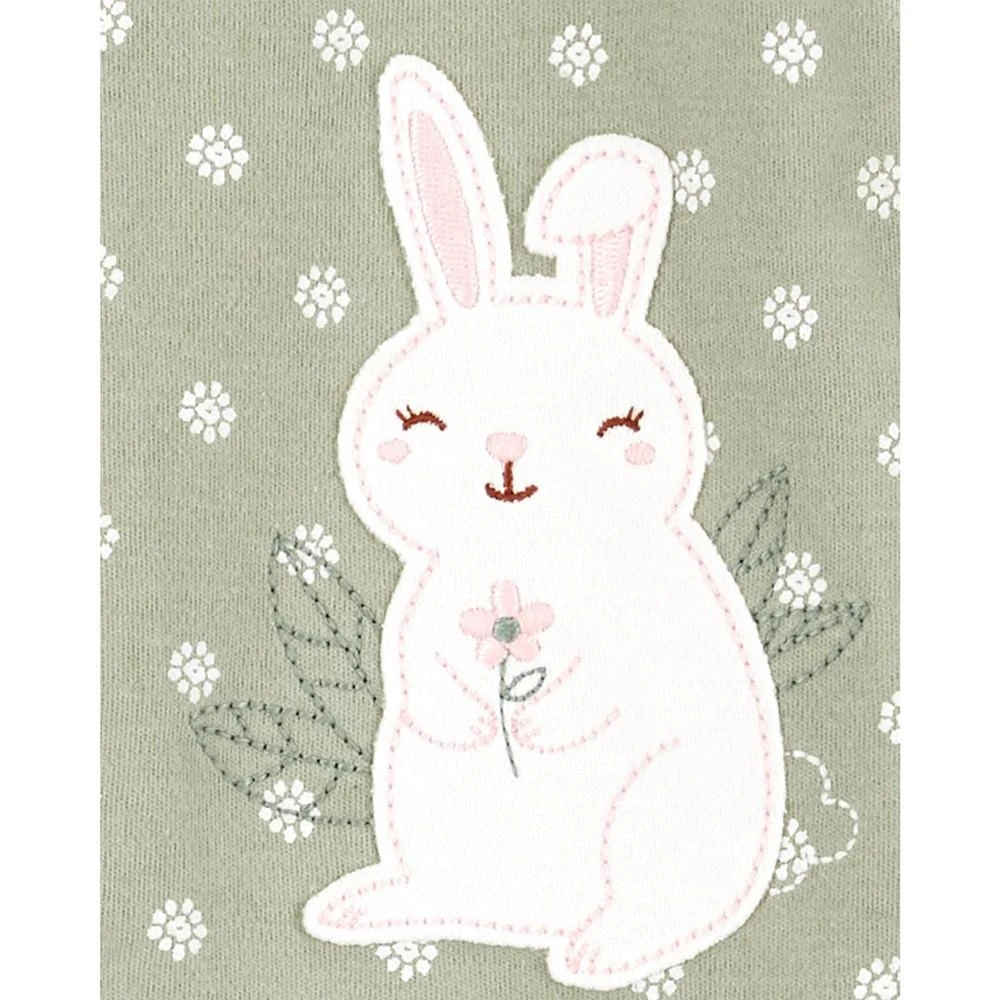 商品Carter's|Baby Girls Bunny Zip Up Cotton Sleep and Play,价格¥84,第2张图片详细描述