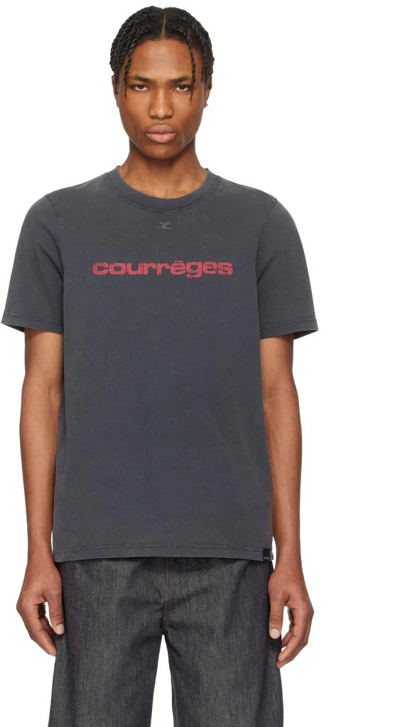 商品Courrèges|灰色 AC Printed Stone T 恤,价格¥1681,第1张图片