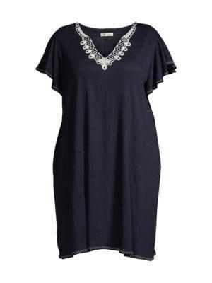 商品Max Studio|Plus Crinkle Jersey Dress,价格¥148,第5张图片详细描述