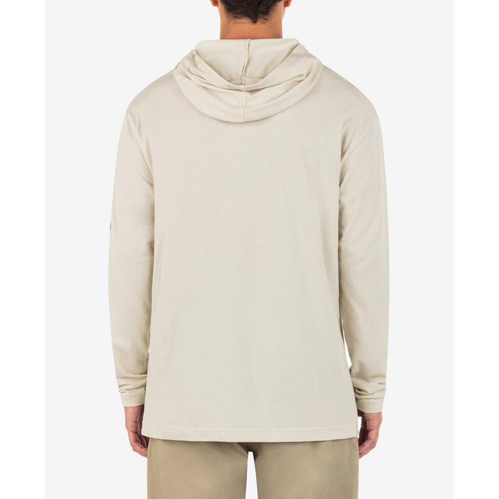 Men's Everyday Pipe Lined Long Sleeve Hooded T-shirt商品第2张图片规格展示