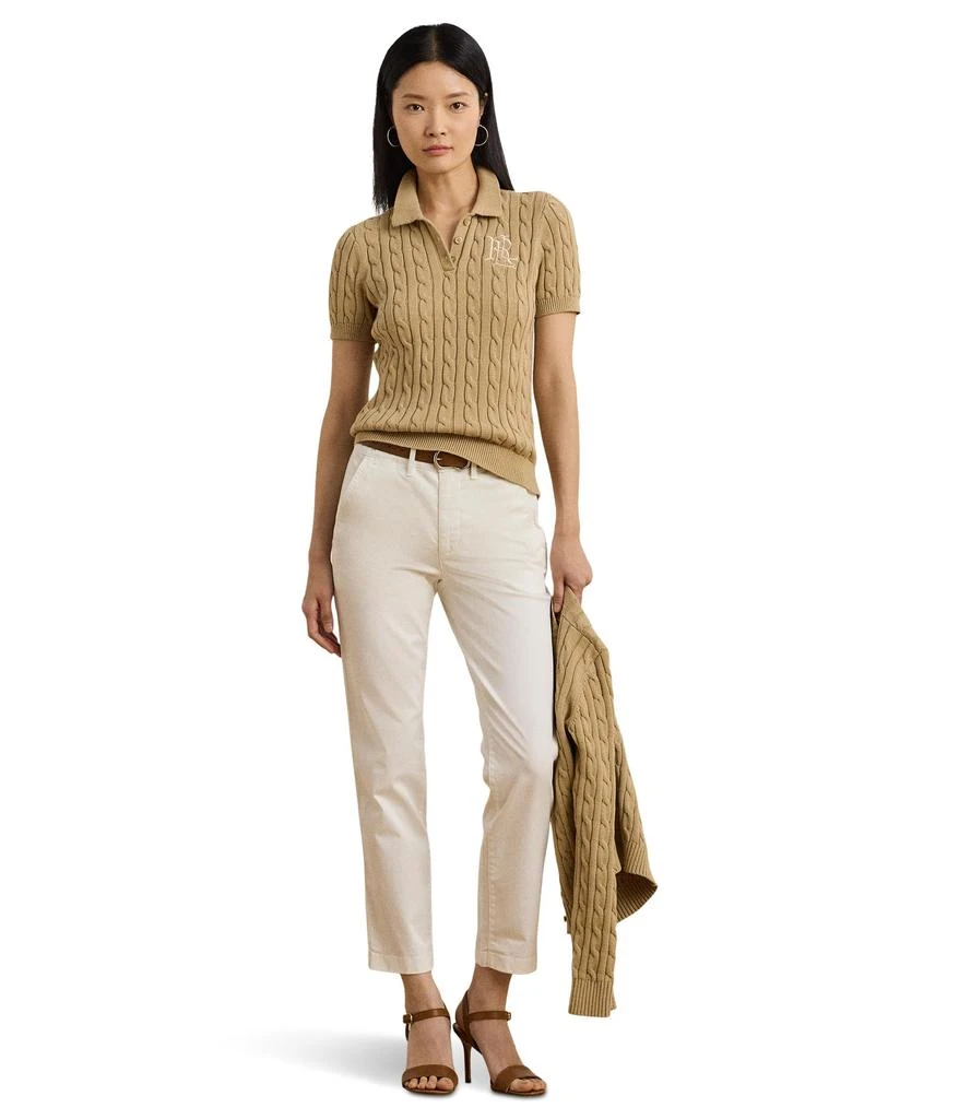 商品Ralph Lauren|Cable-Knit Cotton Polo Sweater,价格¥808,第4张图片详细描述