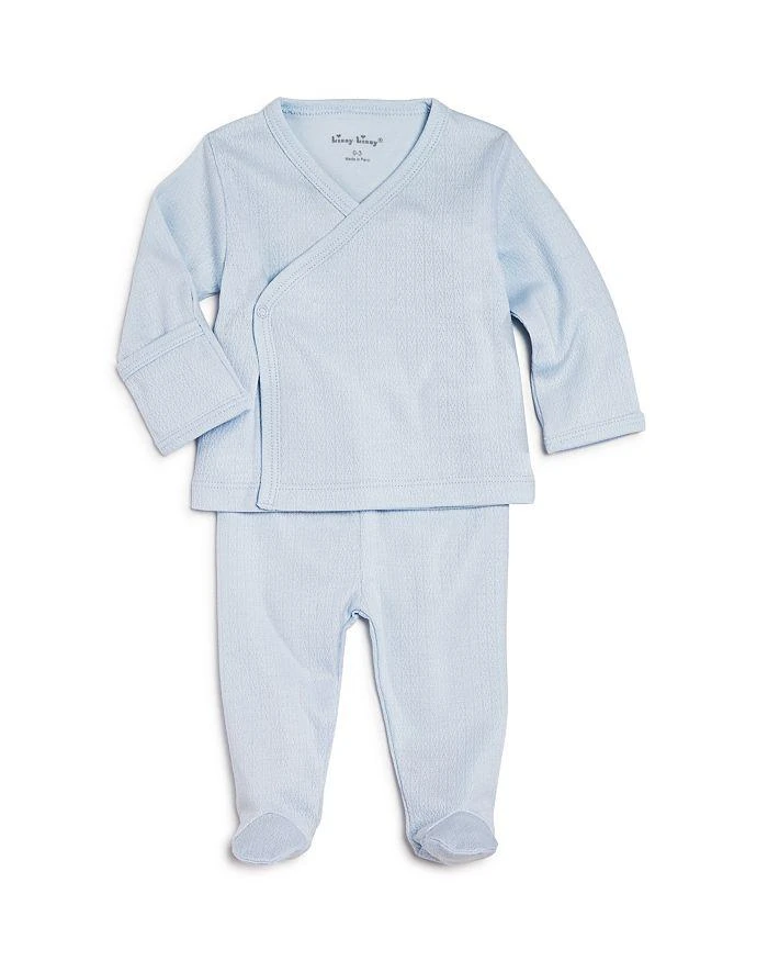 商品Kissy Kissy|Boys' Pointelle Take Me Home Shirt & Footie Pants Set - Baby,价格¥324,第1张图片详细描述