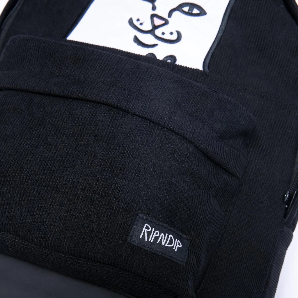 商品RIPNDIP|Lord Nermal Corduroy Backpack (Black),价格¥533,第5张图片详细描述