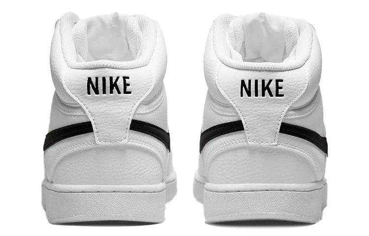 商品[国内直发] NIKE|Court Vision Mid 可回收材料 中帮 板鞋 男款 白黑,价格¥418,第6张图片详细描述