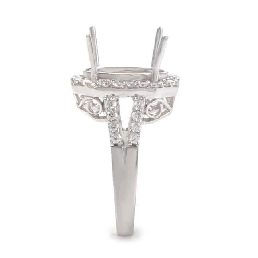 商品LB Exclusive|Women s Large 18K White Gold Diamond Engagement Ring Mounting ASM 2754W,价格¥8553,第3张图片详细描述