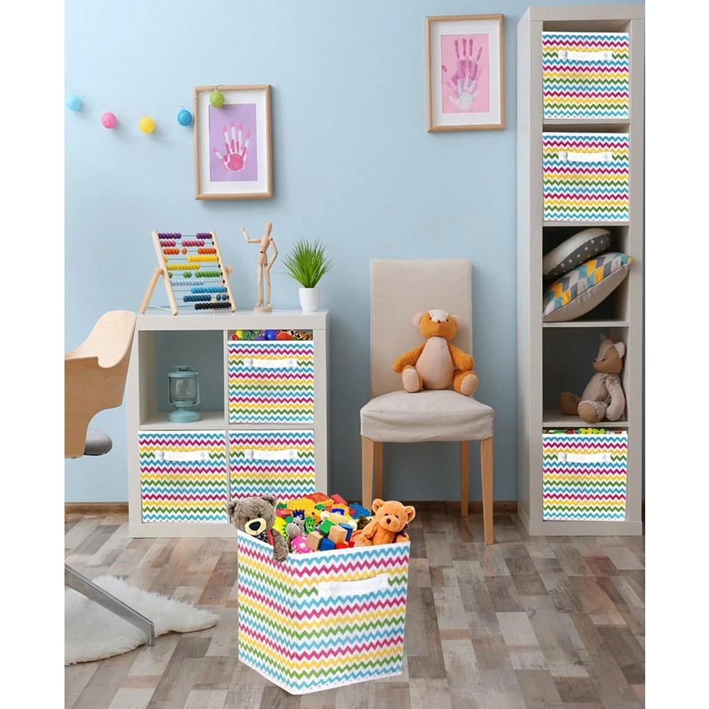 商品Sorbus|Foldable Cube Basket Bin Set,价格¥521,第5张图片详细描述