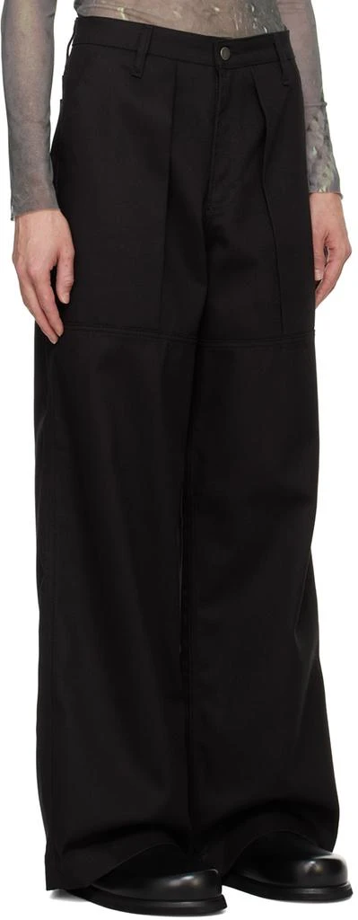 商品Serapis|SSENSE Exclusive Black Pleated Sailor Trousers,价格¥2302,第2张图片详细描述