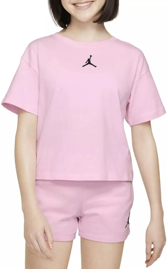 商品NIKE|Jordan Girls' Essentials Boxy Short Sleeve T-Shirt,价格¥106,第1张图片