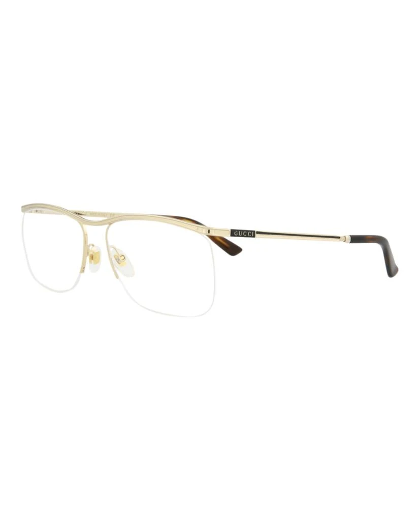 商品Gucci|Square-Frame Metal Optical Frames,价格¥932,第2张图片详细描述