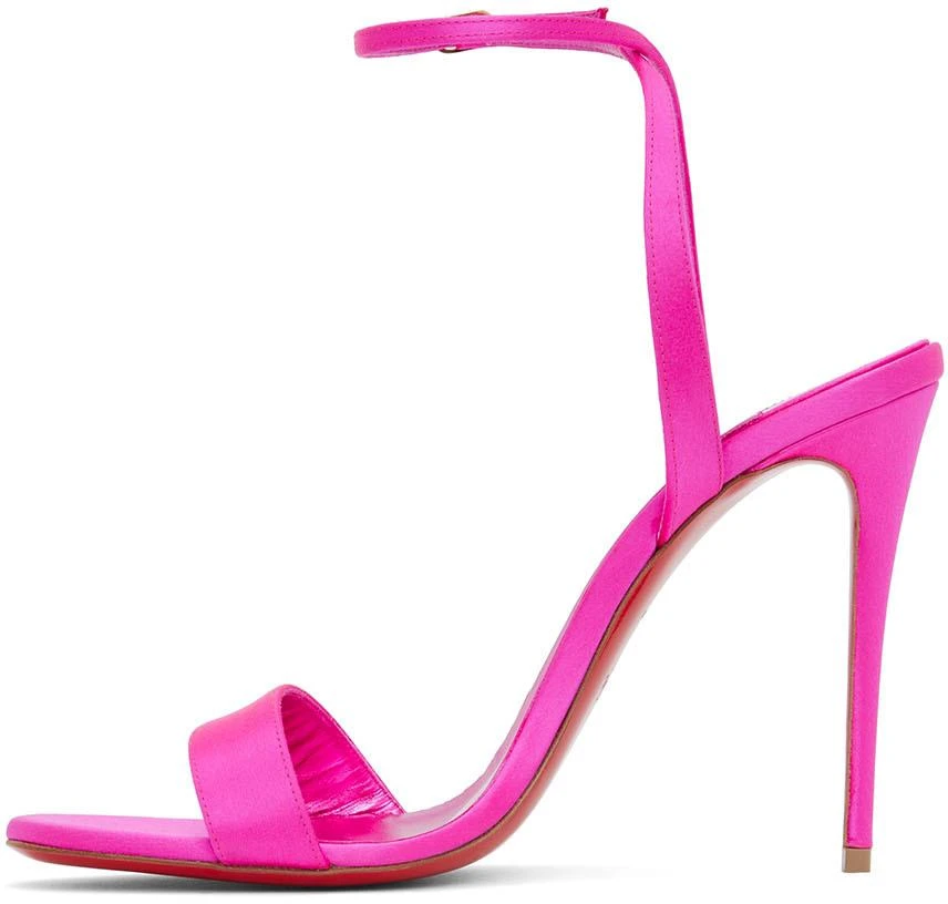 商品Christian Louboutin|Pink Loubigirl 100 Heeled Sandals,价格¥6567,第3张图�片详细描述