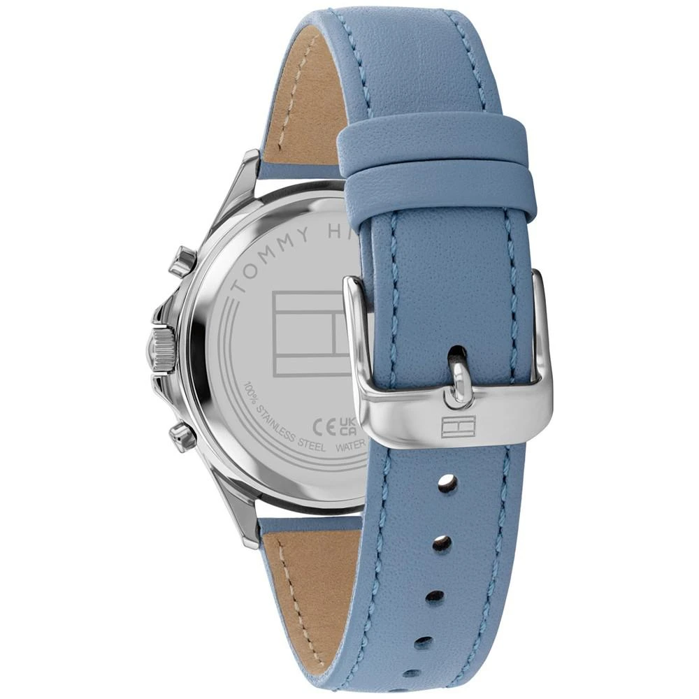 商品Tommy Hilfiger|Women's Blue Leather Strap Watch 38mm,价格¥1089,第3张图片详细描述