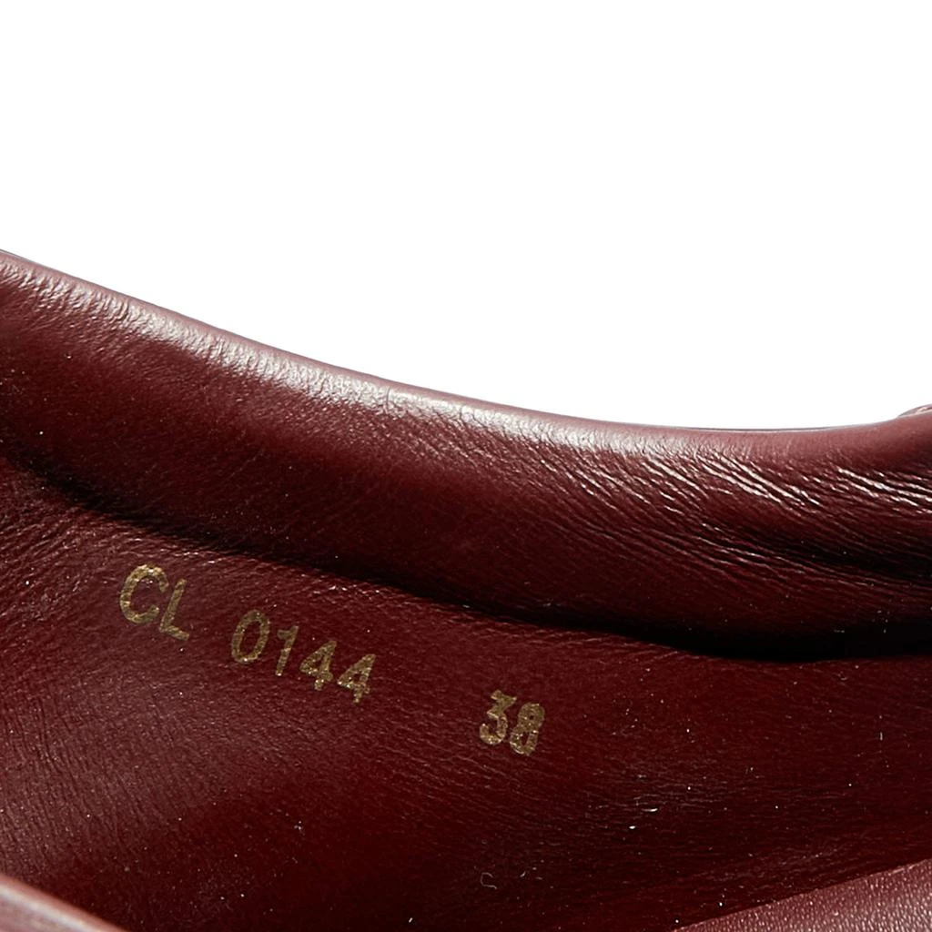 Louis Vuitton Burgundy Patent Leather Lace Up Platform Sneakers Size 38 商品