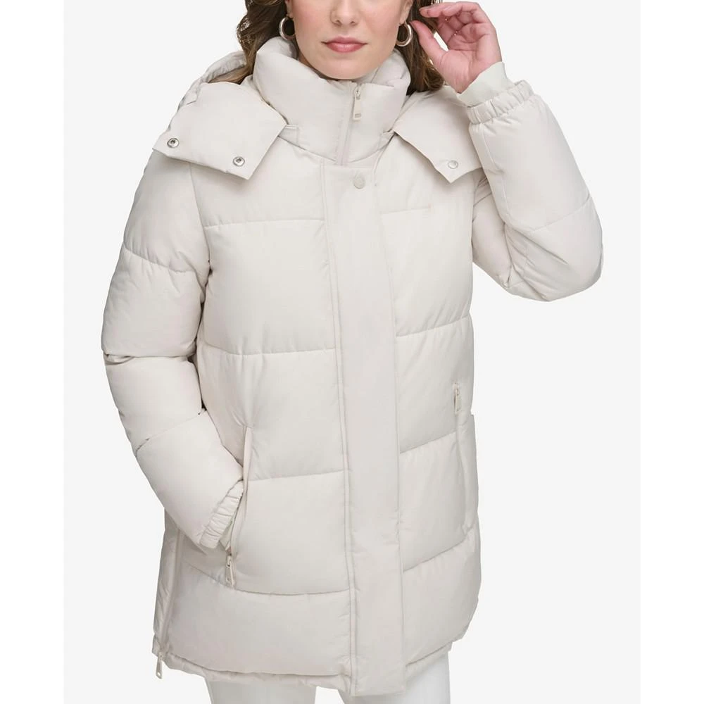 商品Calvin Klein|Women's Hooded Stand-Collar Puffer Coat,价格¥1463,第1张图片