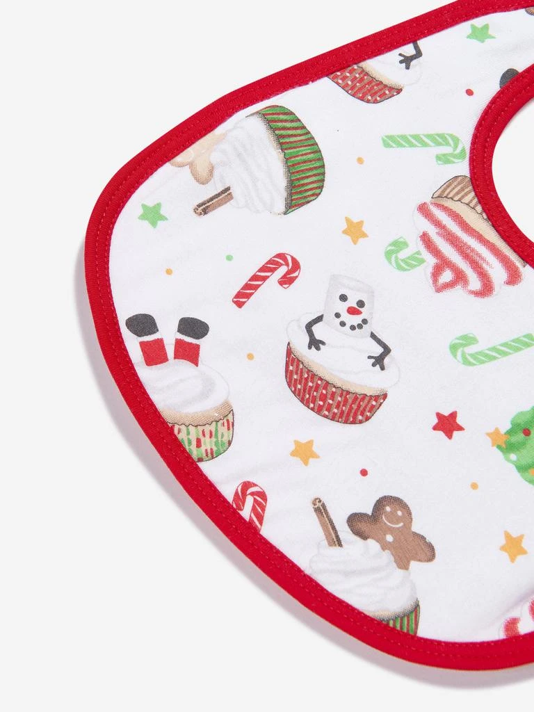 商品Magnolia Baby|Magnolia Baby Baby Festive Cupcakes Bib in White,价格¥70,第3张图片详细描述