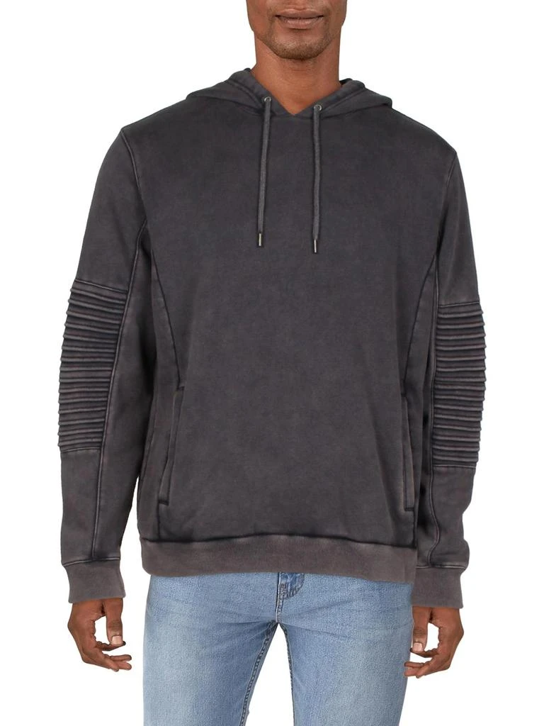 商品INC International|Mens Fleece Moto Hoodie,价格¥212,第1张图片