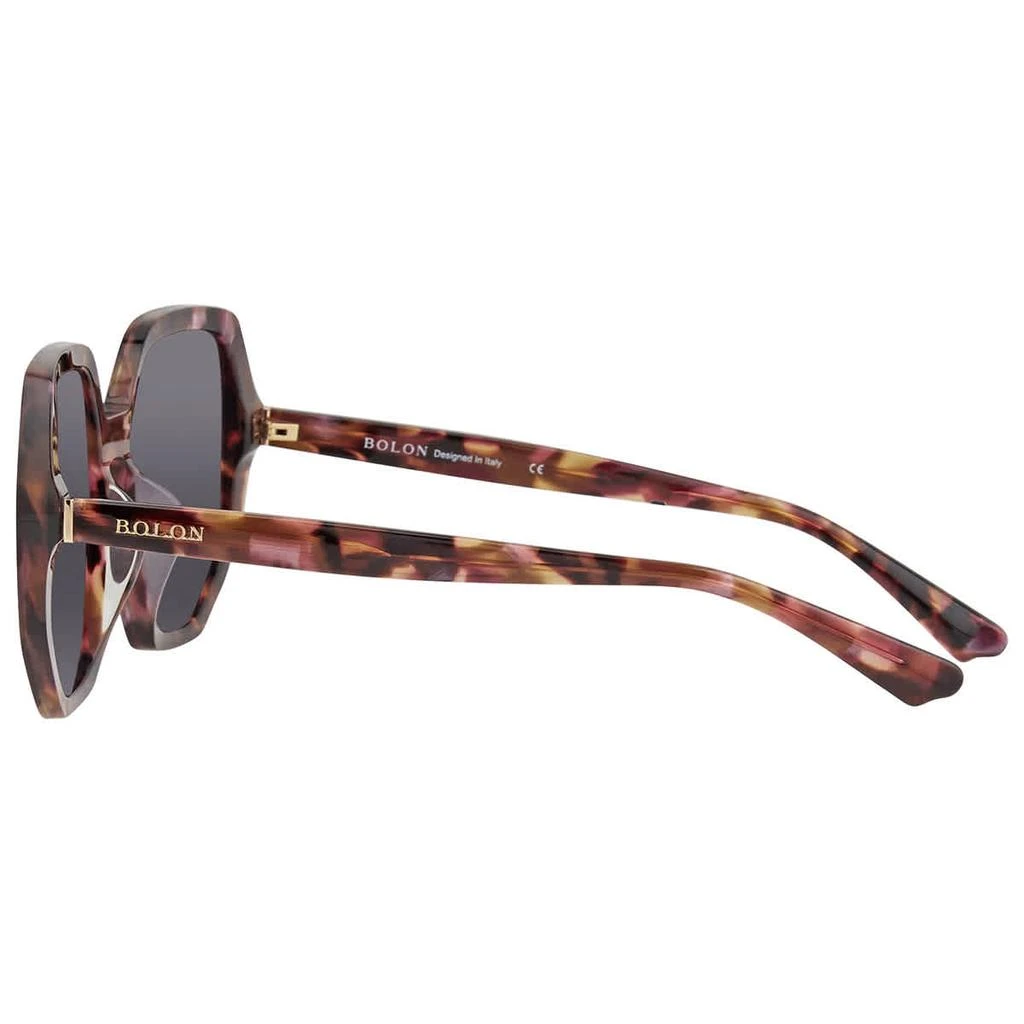 商品BOLON|Jackie Dark Grey Hexagonal Ladies Sunglasses BL3025 A50 60,价格¥263,第3张图片详细描述