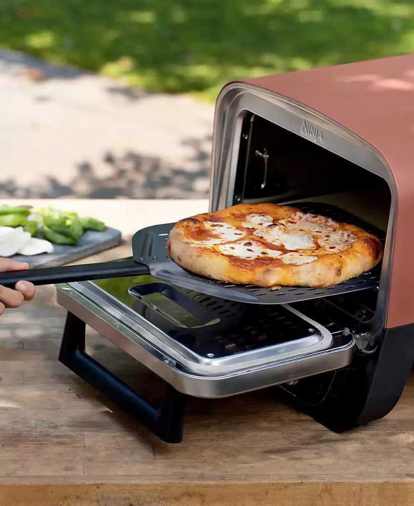 商品Ninja|Woodfire Pizza Oven, 8-in-1 Outdoor Oven, 5 Pizza Settings, Up to 700 Fahrenheit High Heat, BBQ (Barbecue) Smoker - OO101,价格¥2276,第4张图片详细描述