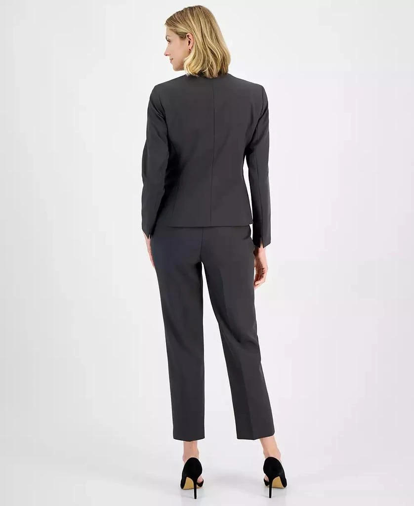 商品Le Suit|Single-Button Blazer and Slim-Fit Pantsuit, Regular and Petite Sizes,价格¥674,第2张图片详细描述