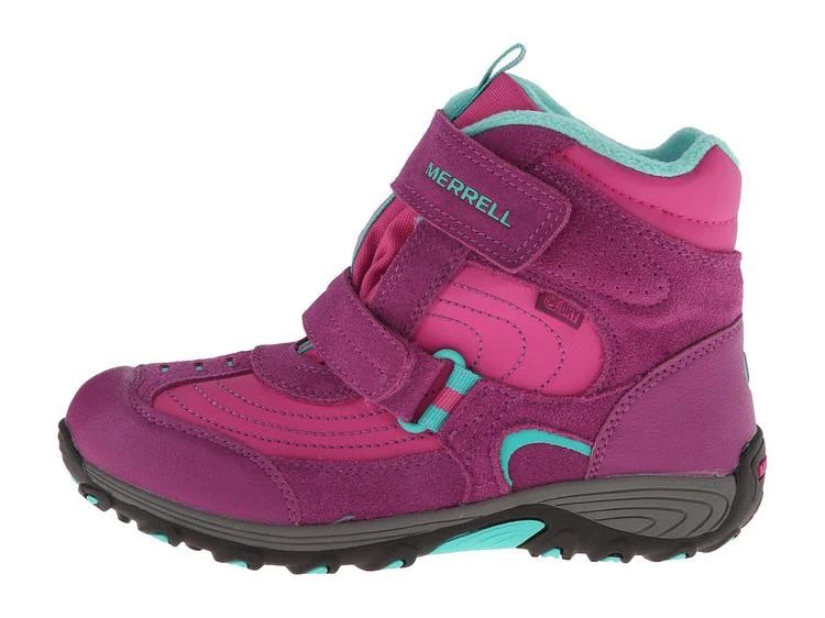 商品Merrell|Merrell Kids Moab Polar Mid Strap 2.0 Waterproof (Big Kid) 女童雪地靴,价格¥421,第4张图片详细描述