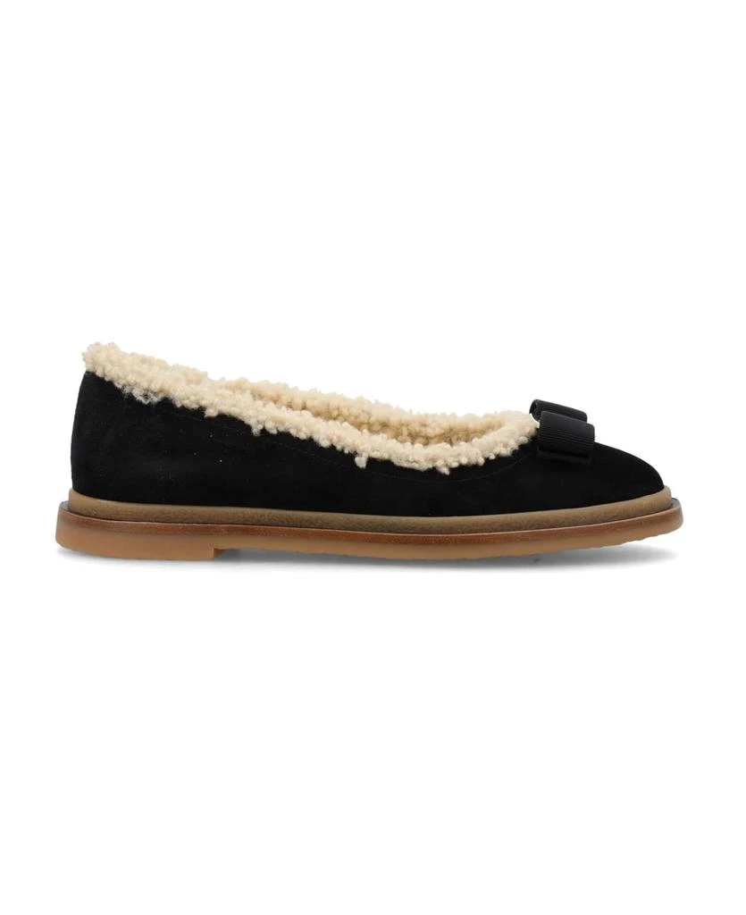 商品Salvatore Ferragamo|Varina Winter Ballet Flat,价格¥4774,第1张图片