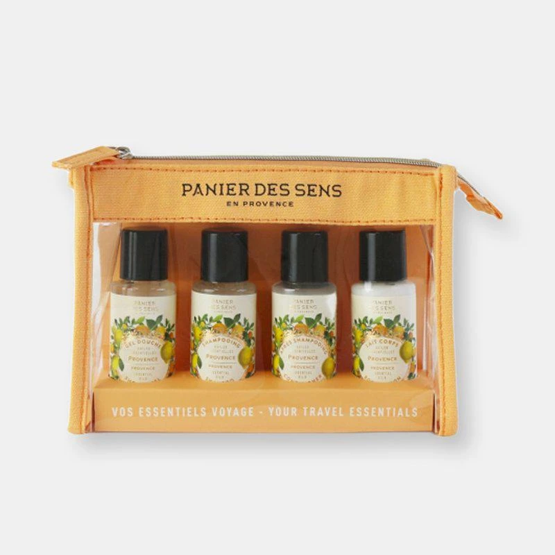 商品Panier Des Sens|Provence Travel Pouch (Shower Gel, Shampoo, Conditioner, Body lotion),价格¥151,第1张图片