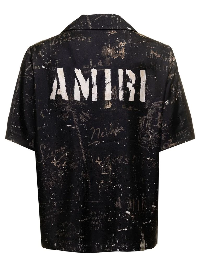 商品AMIRI|Amiri Man's Amy Stencil Camp Bowling Printed Viscose Shirt,价格¥5032,第2张图片详细描述
