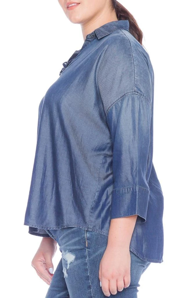 商品SLINK Jeans|Jeans Lace-Up Top,价格¥329,第3张图片详细描述