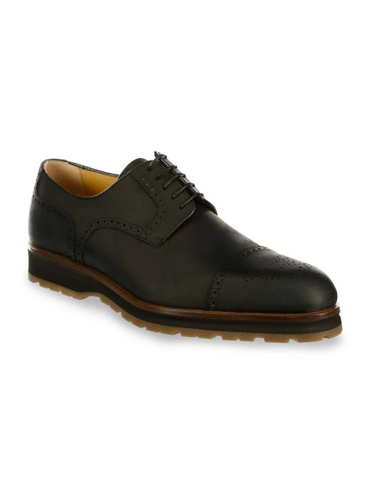 商品A. Testoni|A. Testoni - Leather Brogue Derby Shoes,价格¥2587,第1张图片