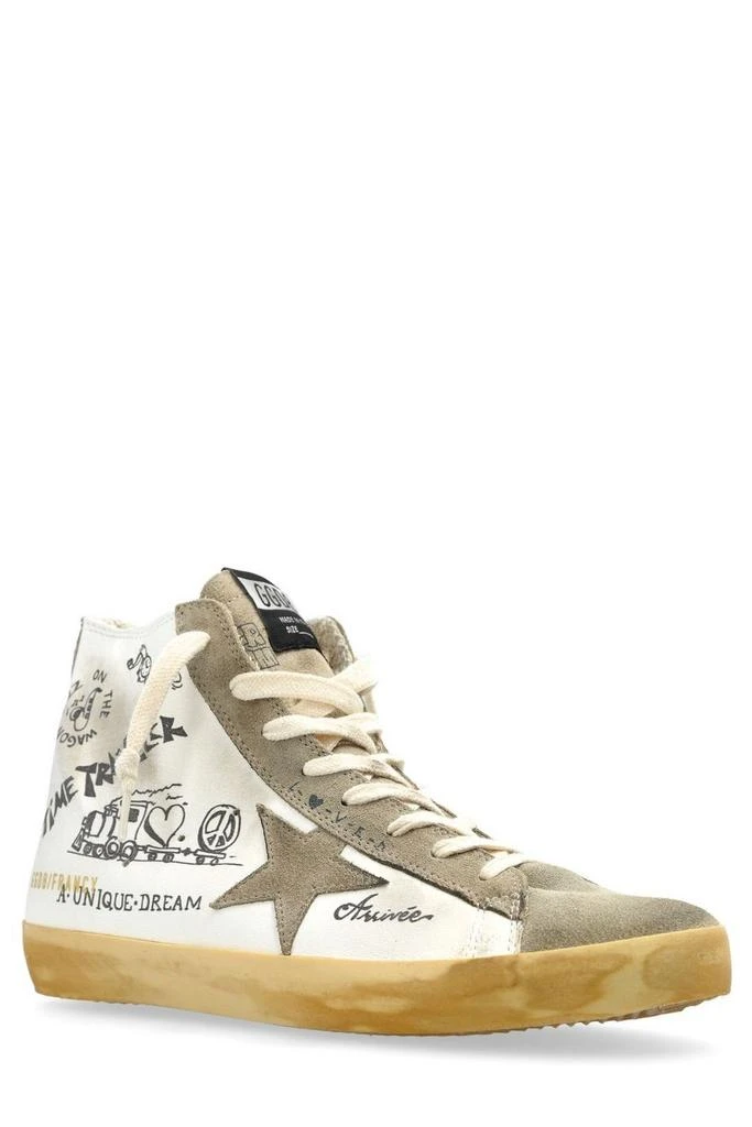 商品Golden Goose|Golden Goose Deluxe Brand Francy Journey-Printed Lace-Up Sneakers,价格¥3460,第2张图片详细描述