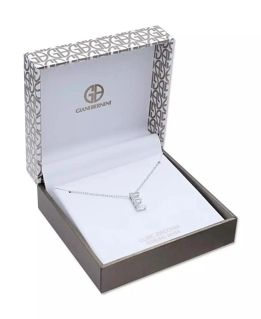 商品Giani Bernini|Cubic Zirconia Initial Pendant Necklace in Sterling Silver,价格¥159,第2张图片详细描述