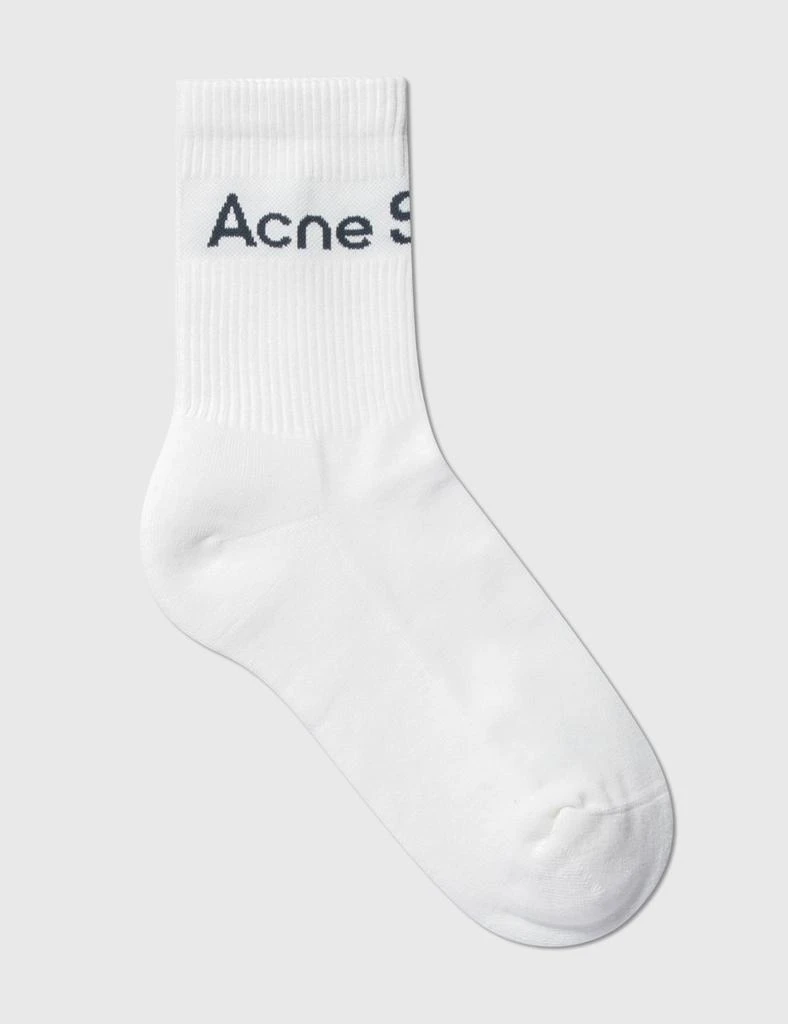 商品Acne Studios|Ribbed Logo Socks,价格¥455,第5张图片详细描述